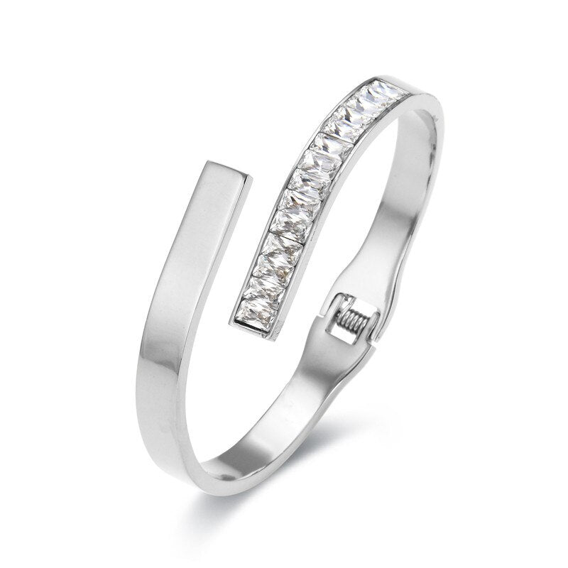 Bracelet Cristalux Plaqué Or 18k