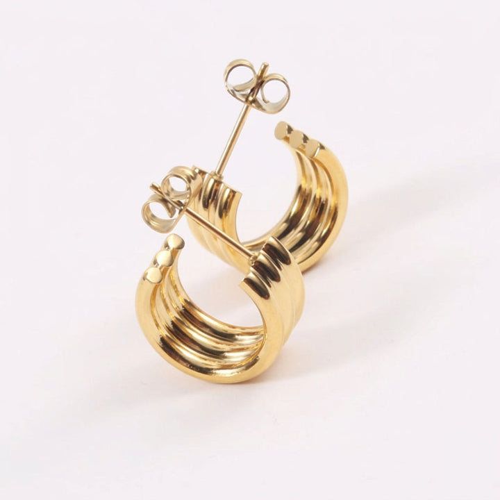 Boucles d'oreilles Orea Plaqué Or 18k