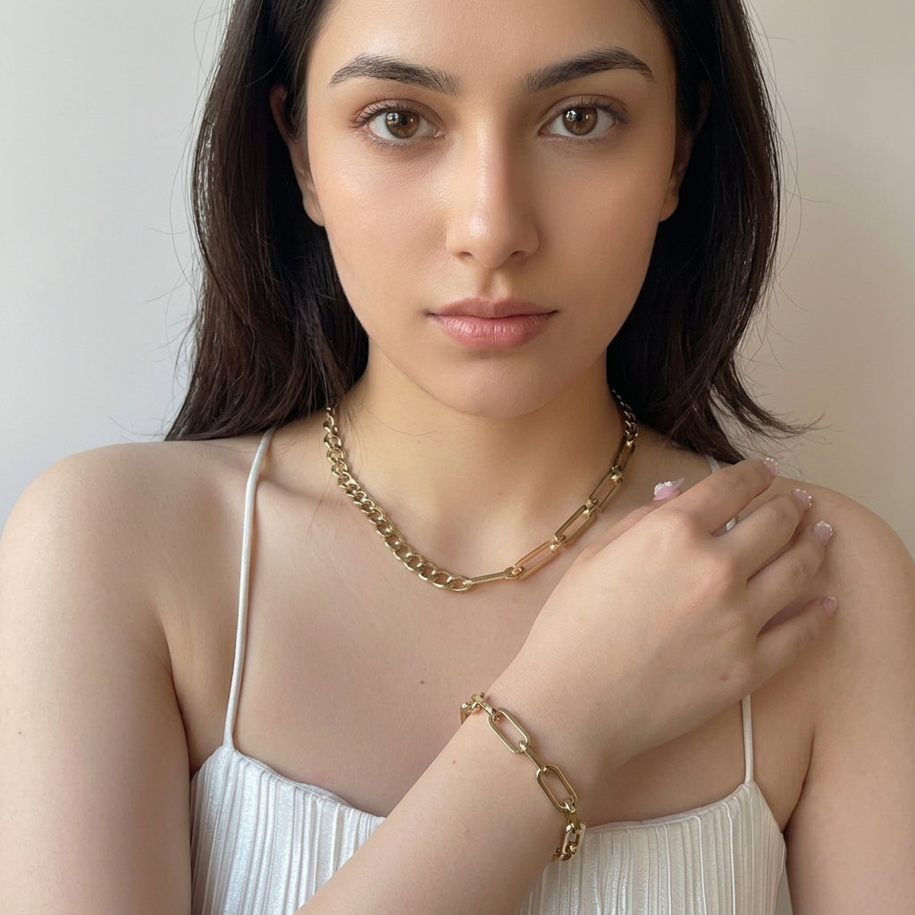 Bracelet Jeanne Plaqué Or 18K