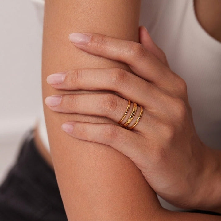 Bague Rudin Plaqué Or 18k