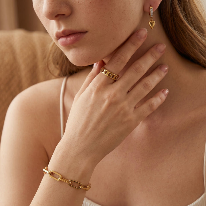 Lea Mini-créoles Plaqué Or 18K