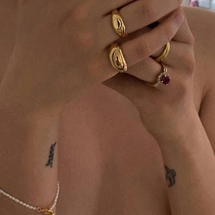 Bague Elysia Plaqué Or 18k