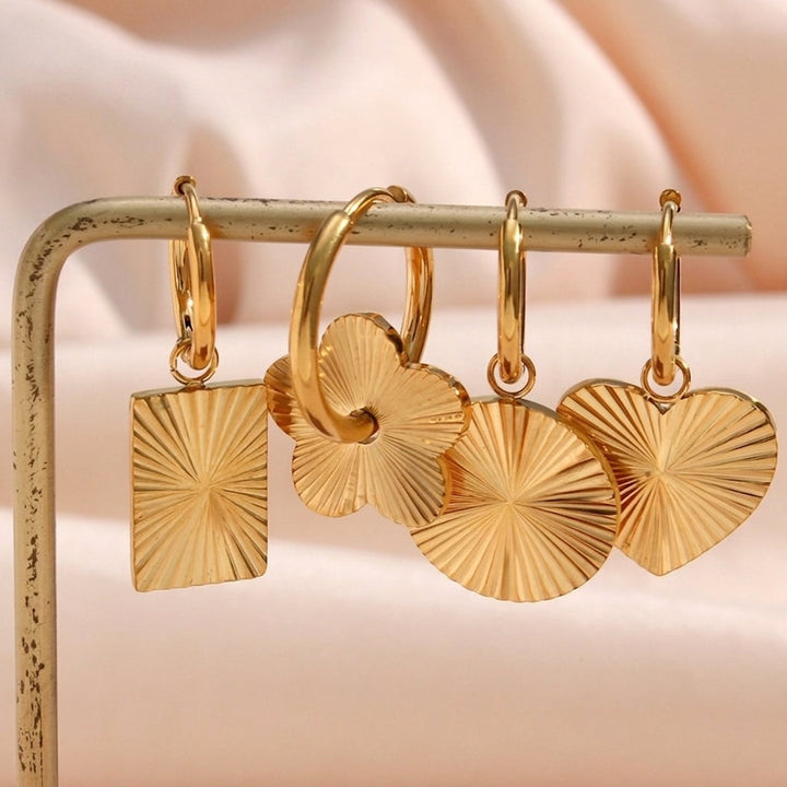 Boucles d'oreilles Hélios Plaqué Or 18k
