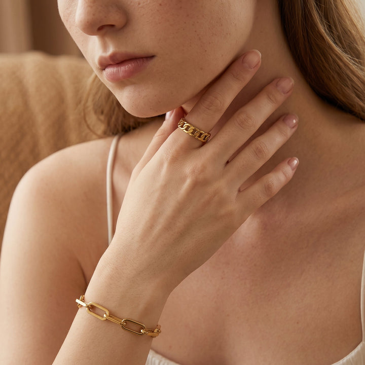 Bague Jeanne Plaqué Or 18K