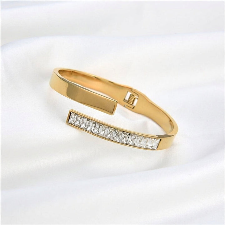 Bracelet Cristalux Plaqué Or 18k