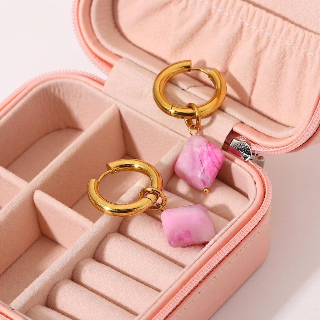 Boucles d'oreilles Roxane Plaqué Or 18K