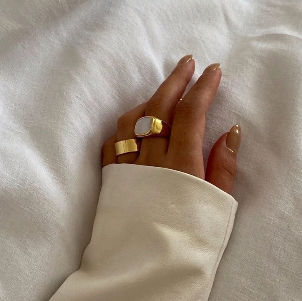 Bague Impériale Plaqué Or 18k