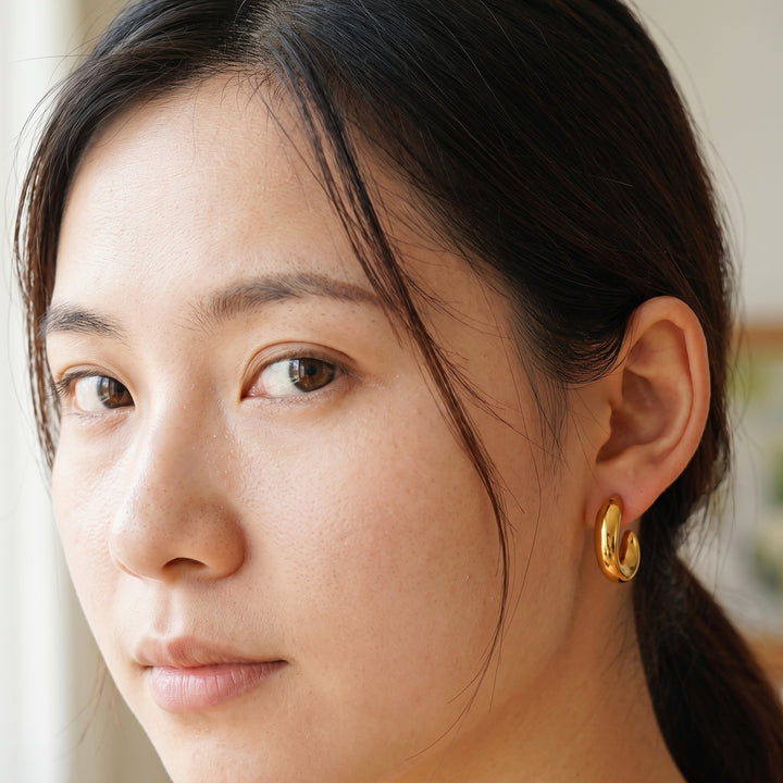 Boucles d'oreilles Chloé Plaqué Or 18K