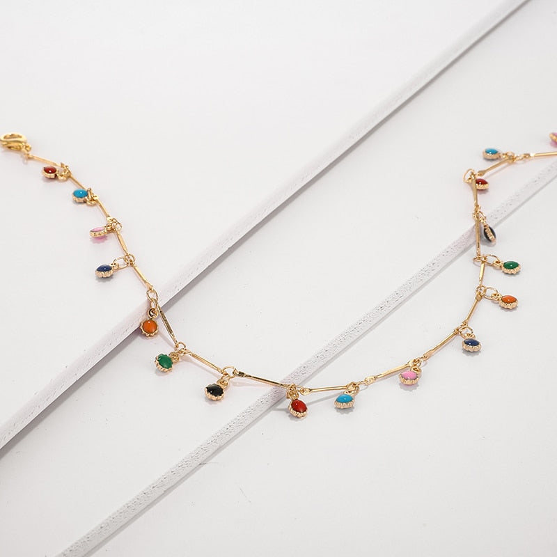 Collier Riviera Plaqué Or 18K