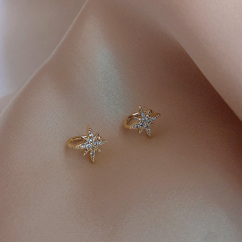 Boucles d'oreilles Constellation Étoilée Plaqué Or 18k