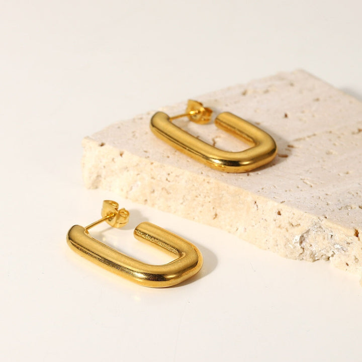 Boucles d'oreilles Rome Plaqué Or 18K