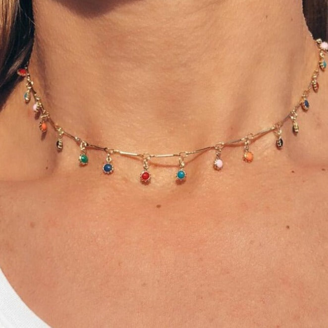 Collier Riviera Plaqué Or 18K