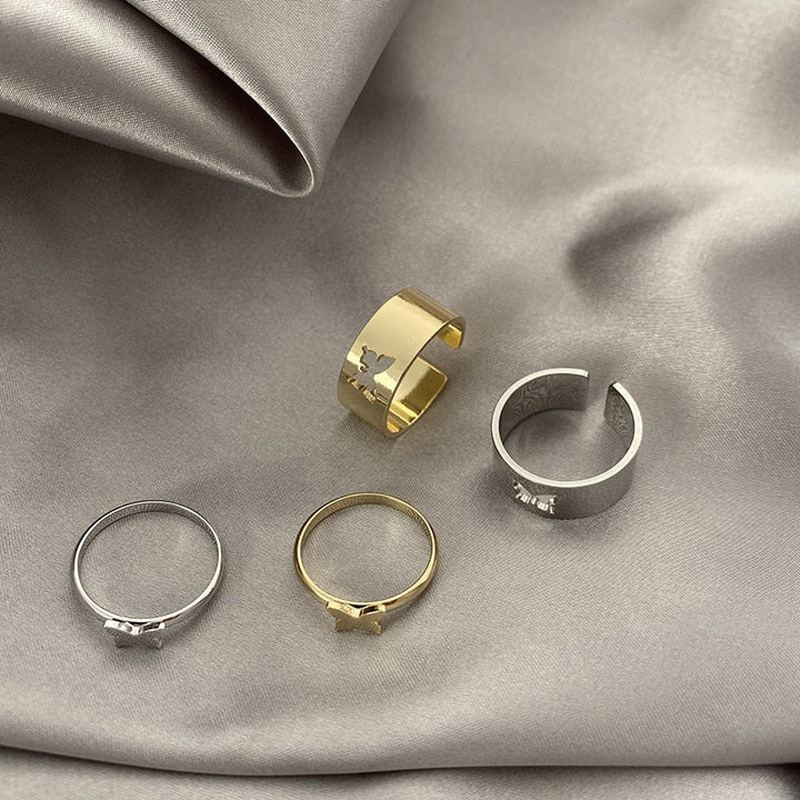 Duo de bagues Chloé Plaqué or 18k