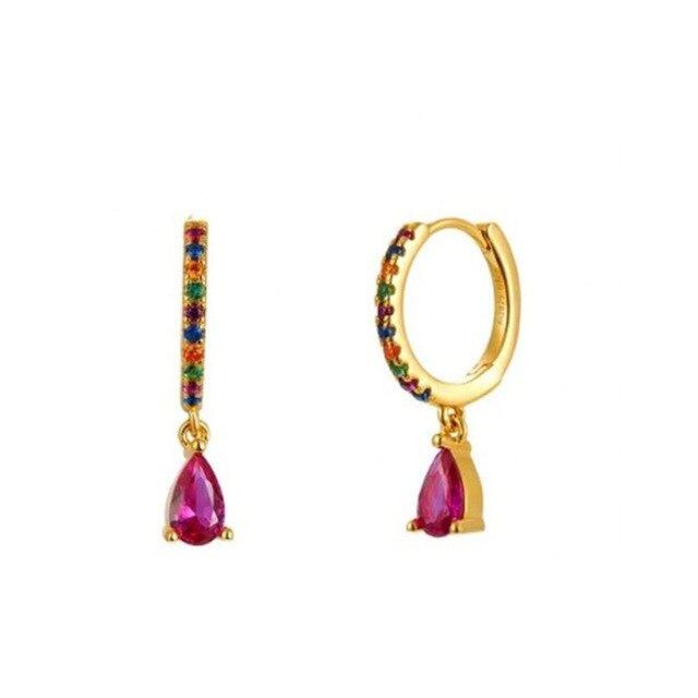 Shiny Mini-créoles Plaqué Or 18K