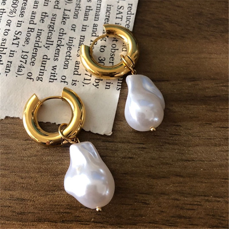 Boucles d'oreilles Bianca Plaqué Or 18k