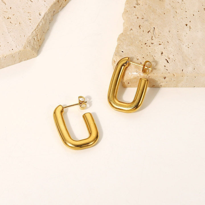 Boucles d'oreilles Rome Plaqué Or 18K