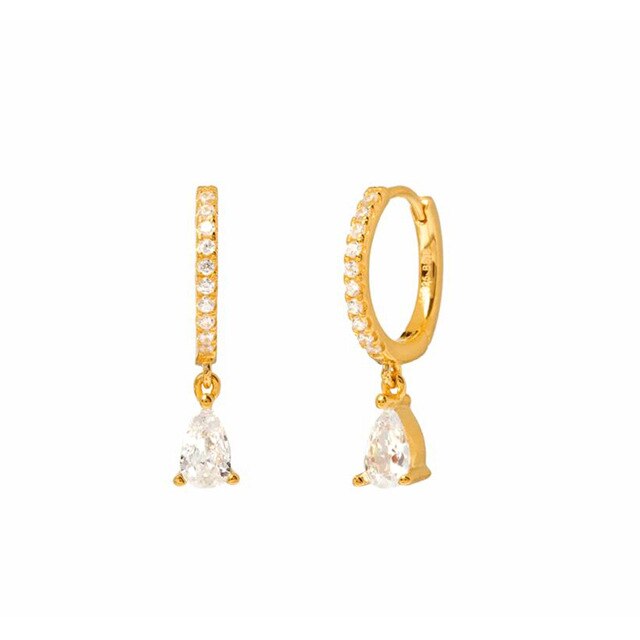 Shiny Mini-créoles Plaqué Or 18K