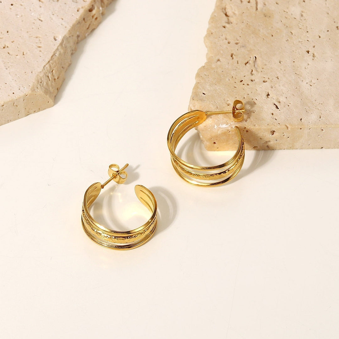 Boucles d'oreilles Soline Plaqué Or 18K
