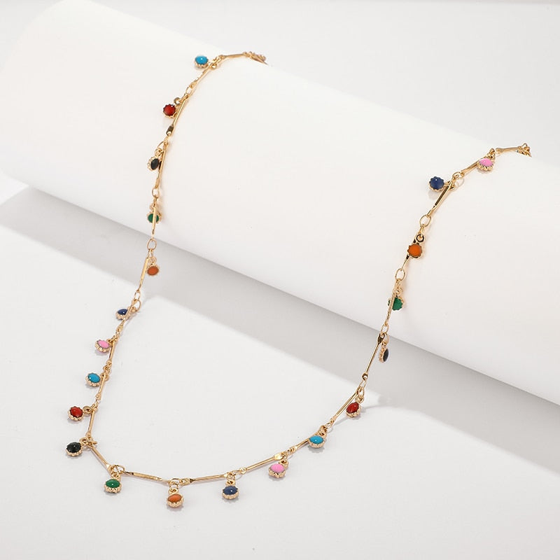 Collier Riviera Plaqué Or 18K