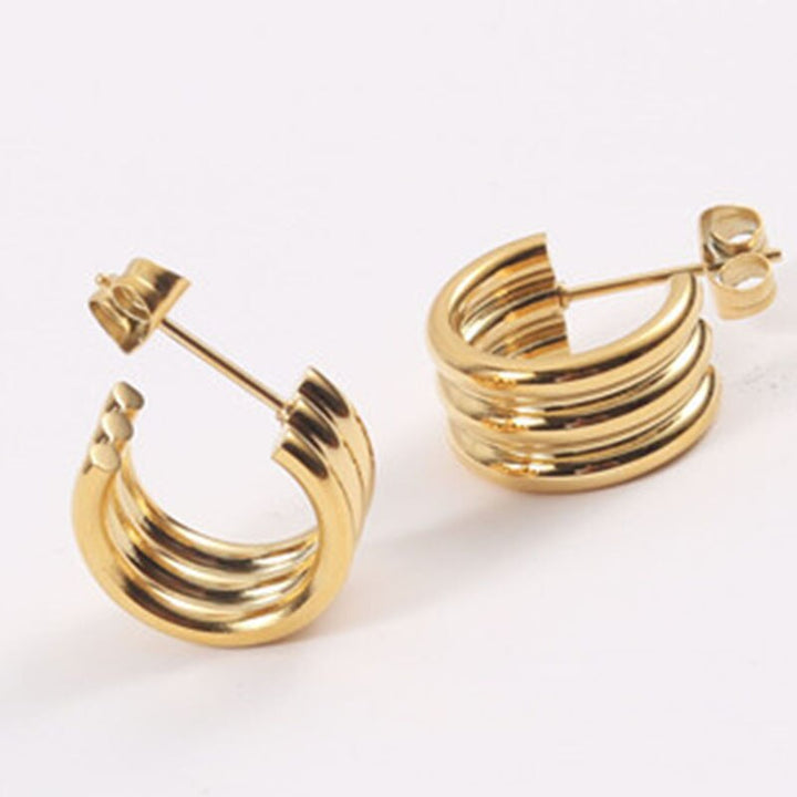 Boucles d'oreilles Orea Plaqué Or 18k