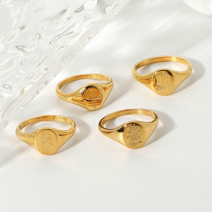 Bague Botanica Plaqué Or 18k