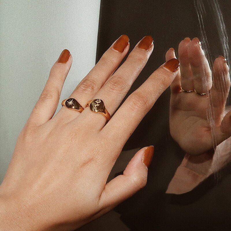 Bague Rosalia Plaqué Or 18k