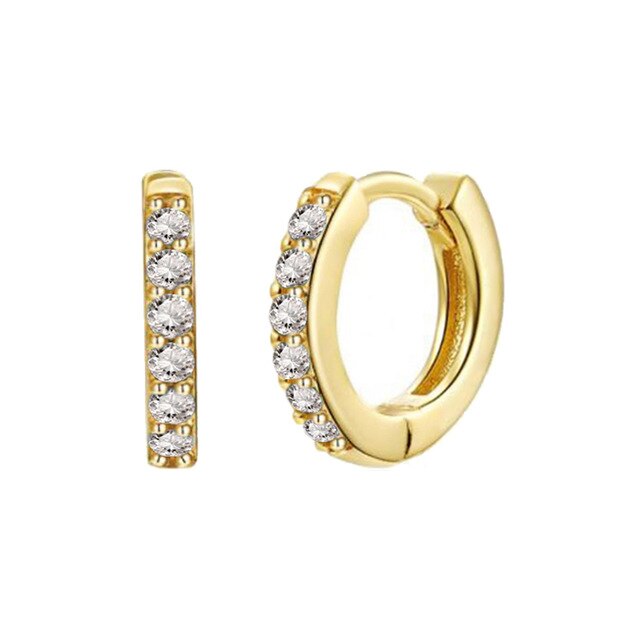 Shiny Mini-créoles Plaqué Or 18K