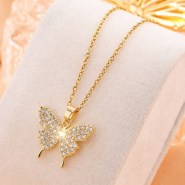 Collier Papillon d'Or Plaqué Or 18K
