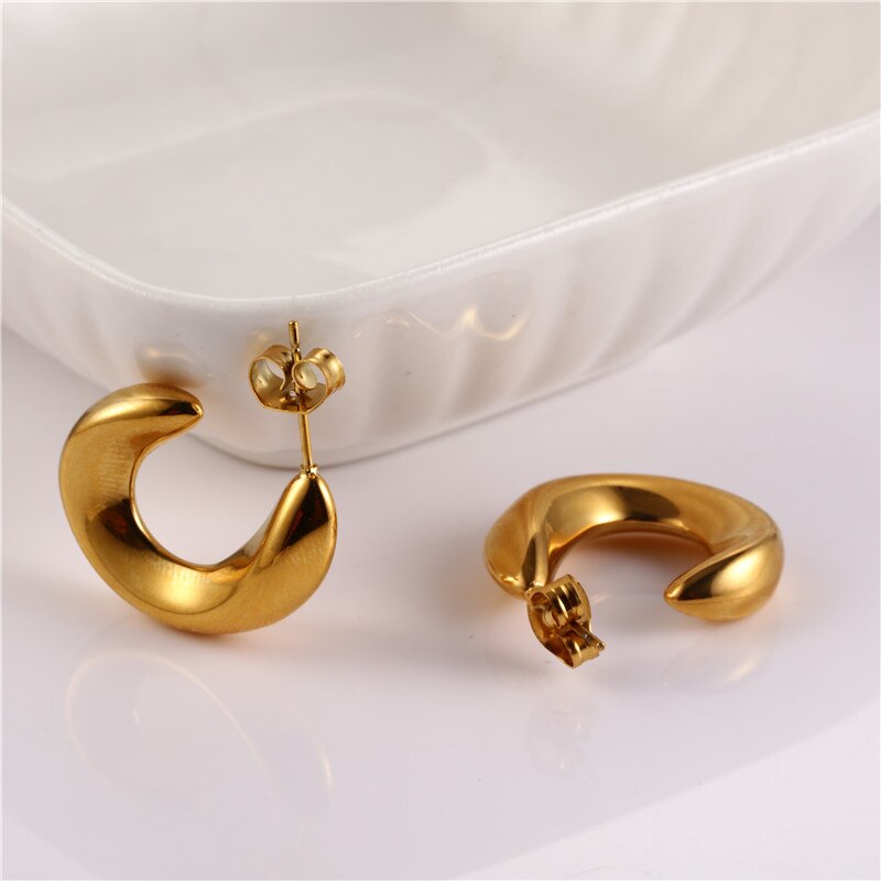 Boucles d'oreilles Chloé Plaqué Or 18K