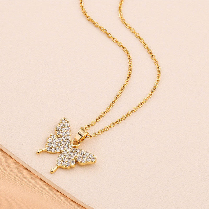 Collier Papillon d'Or Plaqué Or 18K