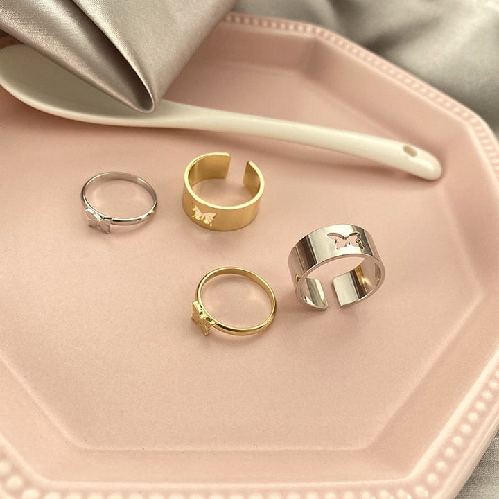 Duo de bagues Chloé Plaqué or 18k