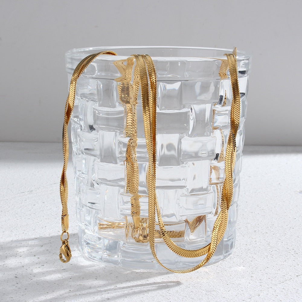Diane Parure collier et bracelet Plaqué Or 18k