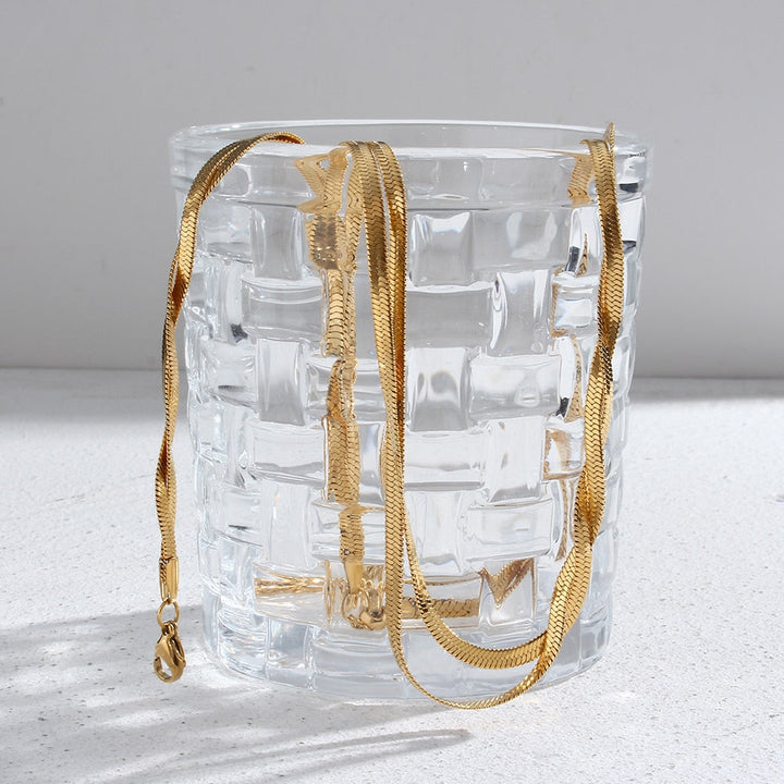 Diane Parure collier et bracelet Plaqué Or 18k