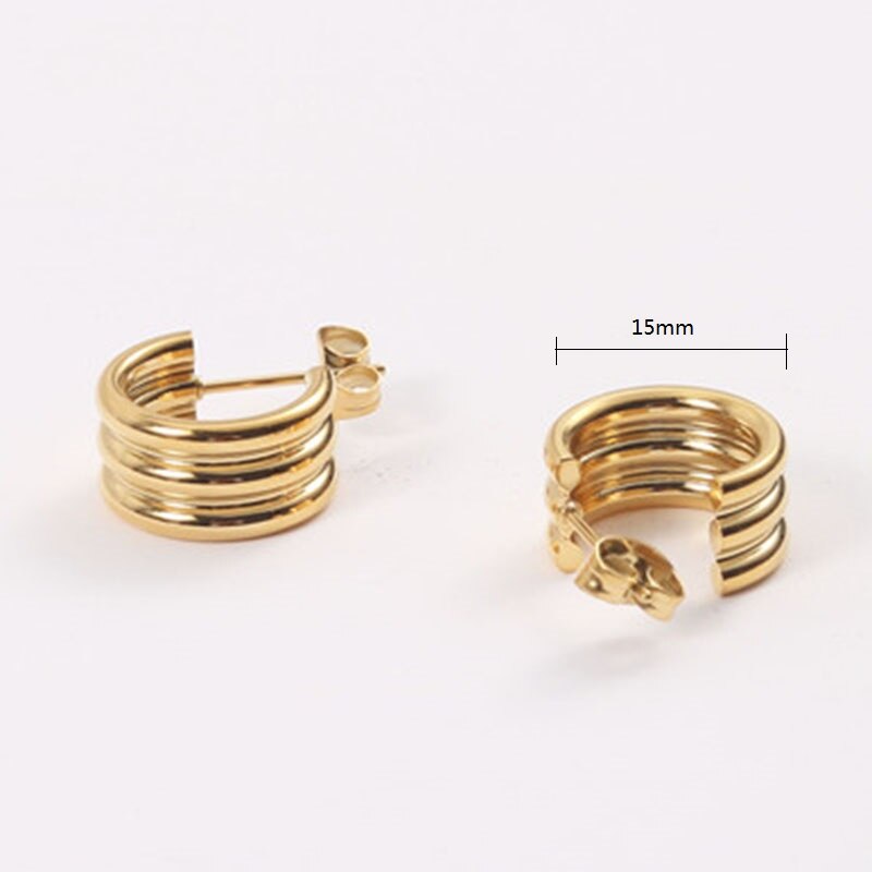 Boucles d'oreilles Orea Plaqué Or 18k