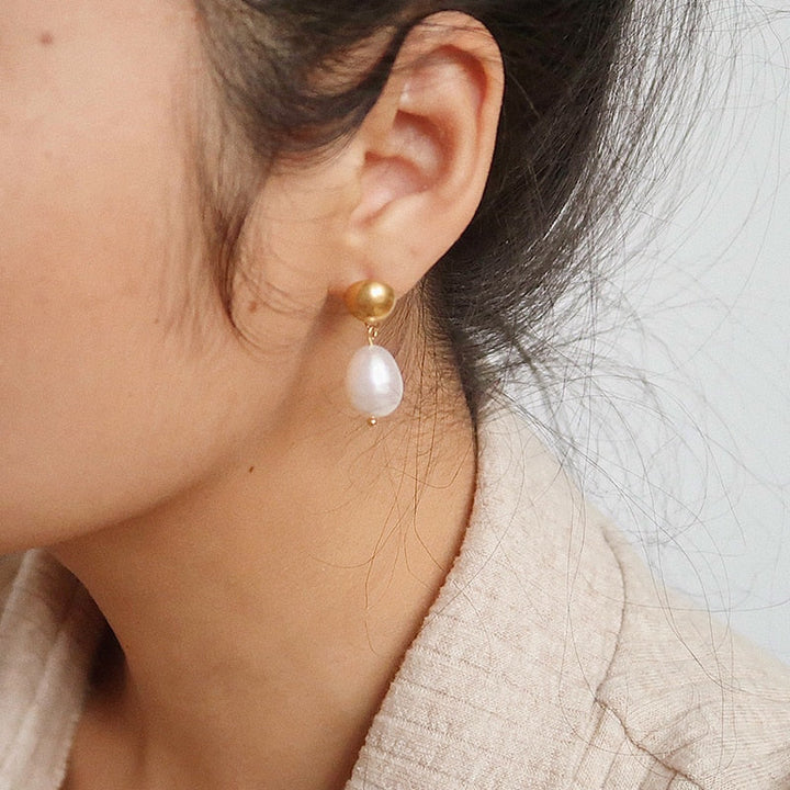 Boucles d'oreilles Athéna Plaqué Or 18k