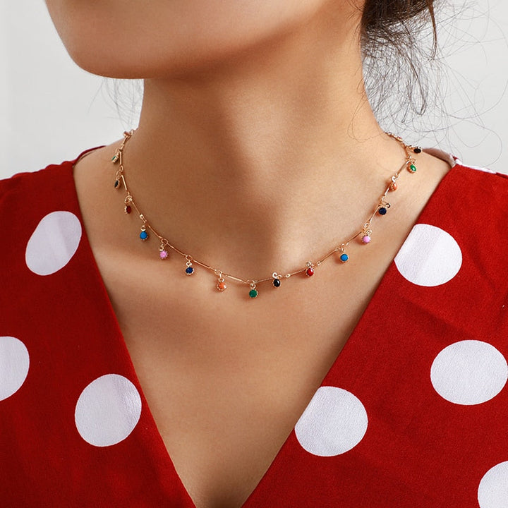 Collier Riviera Plaqué Or 18K