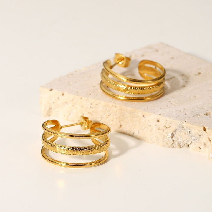 Boucles d'oreilles Soline Plaqué Or 18K