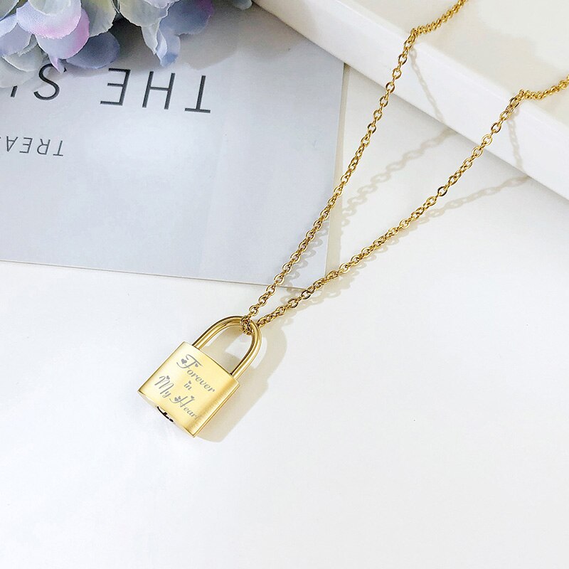 Collier Forever in My Heart Plaqué Or 18k
