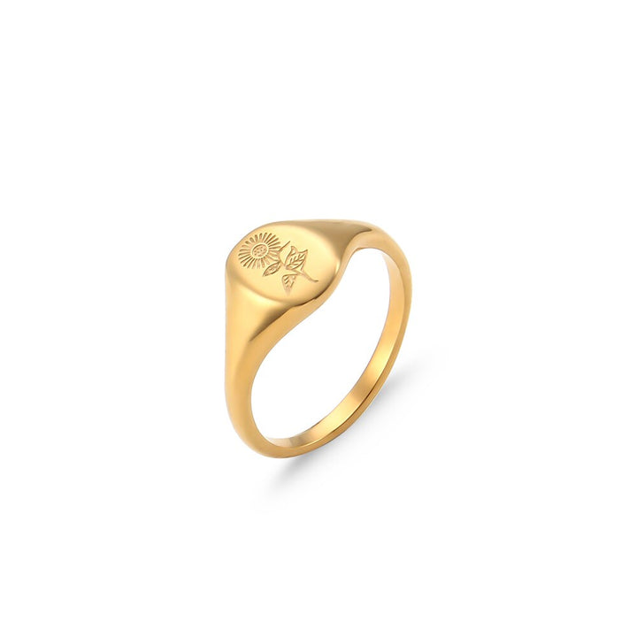 Bague Botanica Plaqué Or 18k