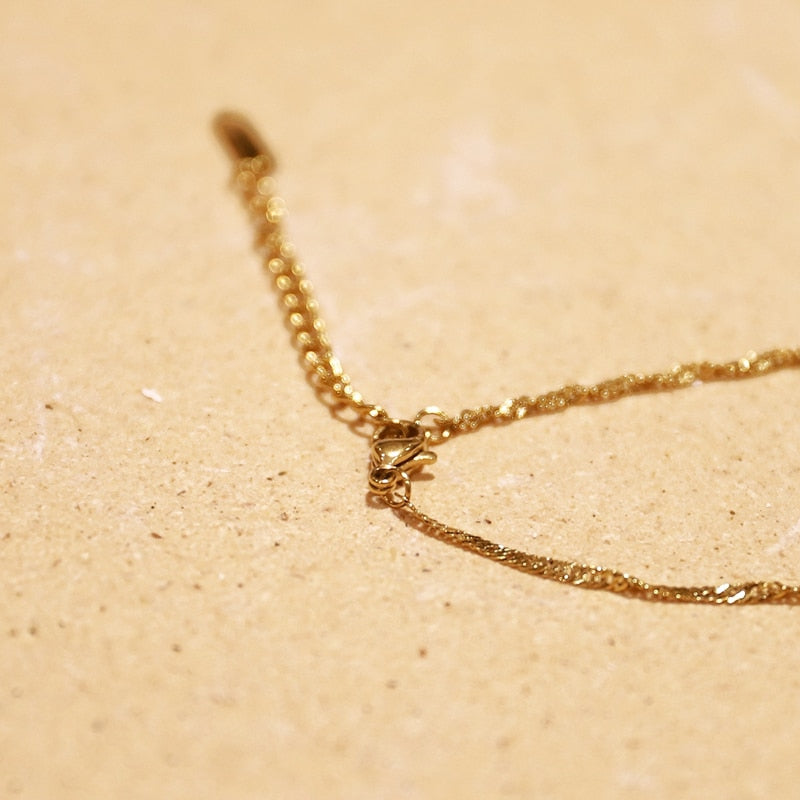 Collier Romane Plaqué Or 18k