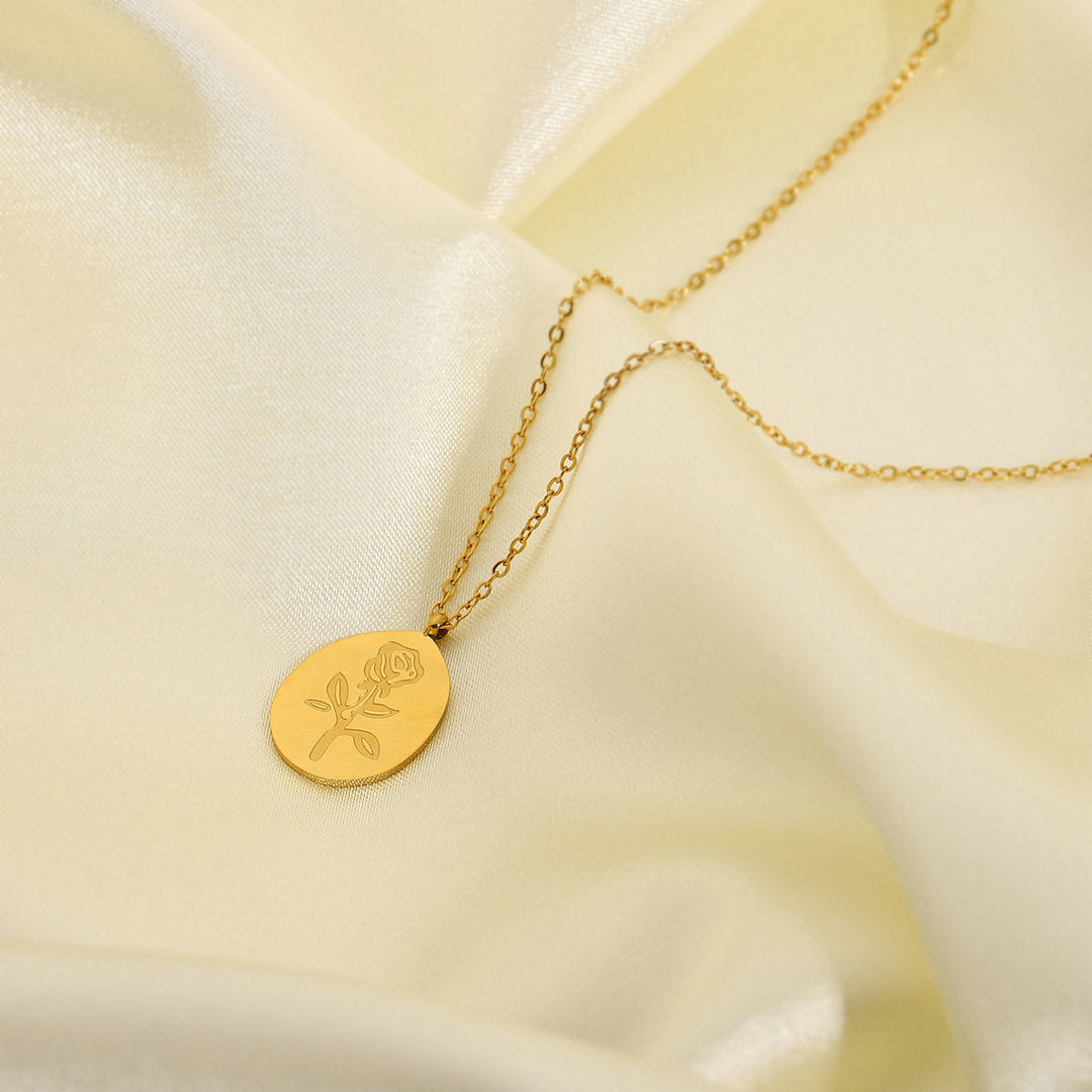 Collier Flore Plaqué Or 18k