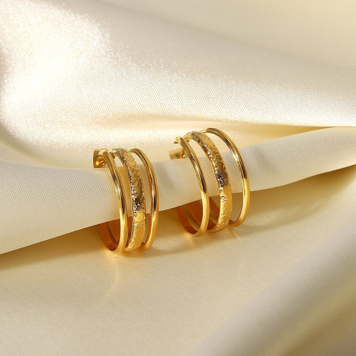 Boucles d'oreilles Soline Plaqué Or 18K