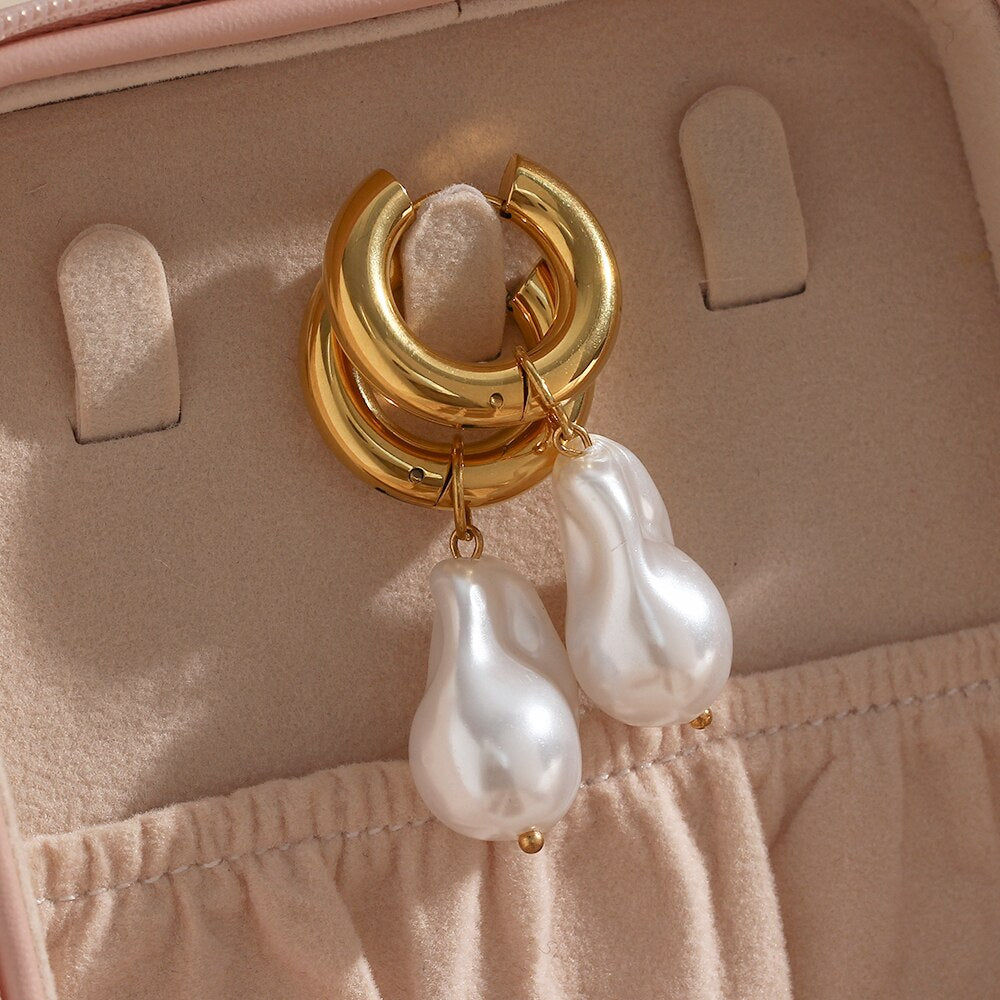 Boucles d'oreilles Riviera Plaqué Or 18k