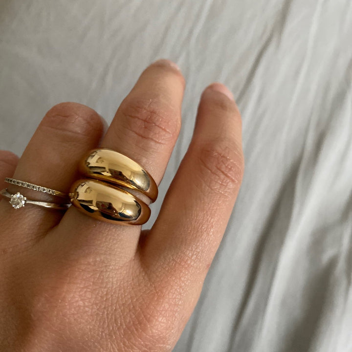 Bague Elysia Plaqué Or 18k