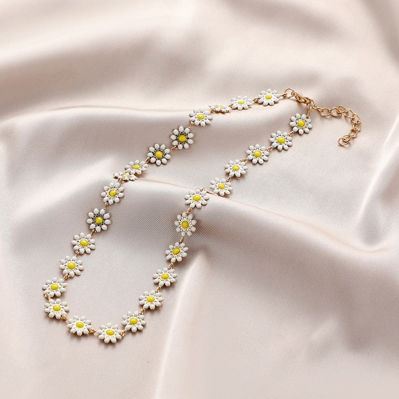 Collier Flora Plaqué Or 18K