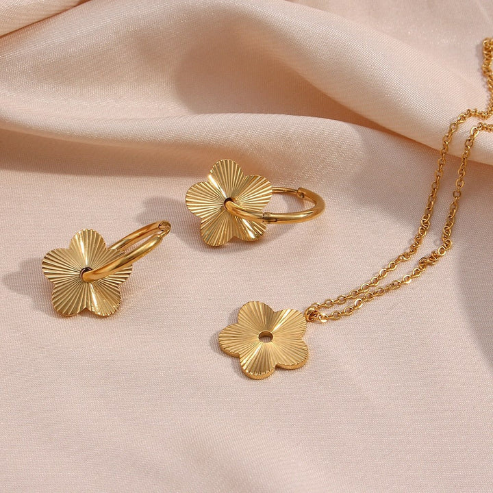 Boucles d'oreilles Hélios Plaqué Or 18k