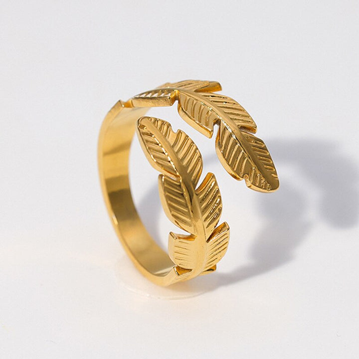 Bague Fleurie Plaqué Or 18k