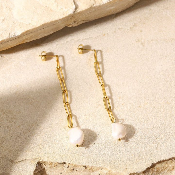 Boucles d'oreilles Elia Plaqué Or 18K