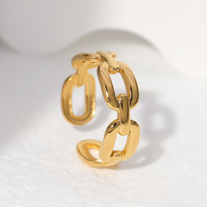 Bague ajustable Pelline Plaqué Or 18K