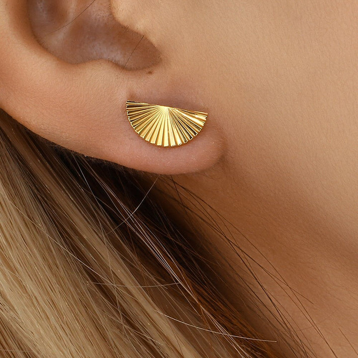Boucles d'oreilles Hélios Plaqué Or 18k